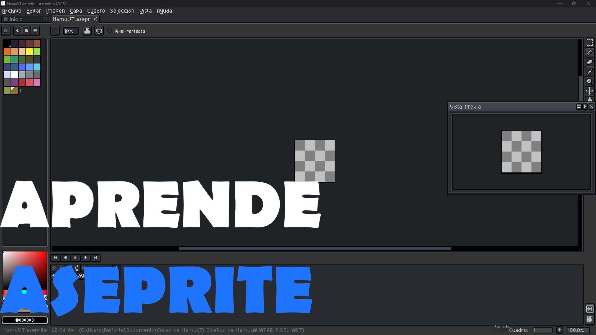 MINIATURA CURSO PIXEL ART ASEPRITE