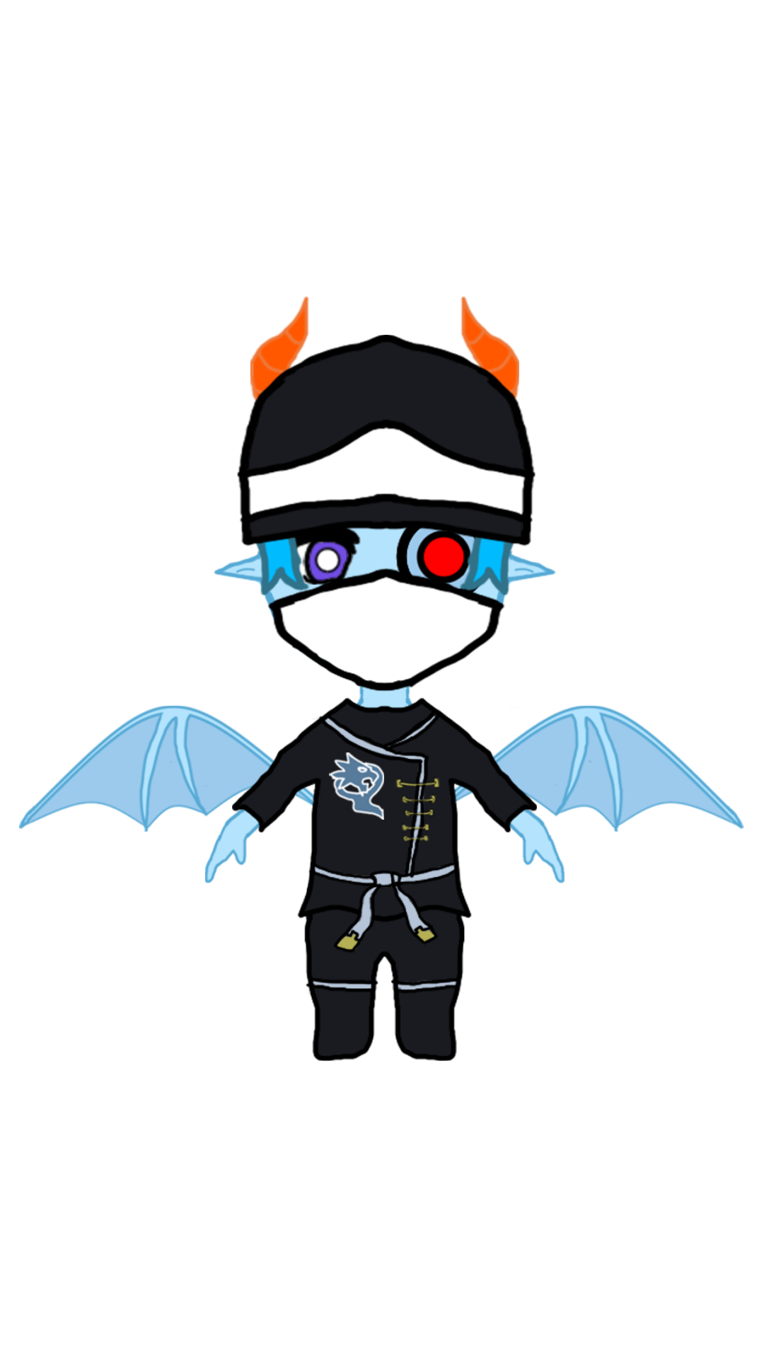 NAMUKIMERAVT DISEÑO CONCEPTUAL (ROPA NINJA HIELO CHIBI ENCAPUCHADO)